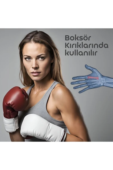 APS Boksör Kırığı Ateli Serçe ve Yüzük Parmak Ateli Yüksek Kalite Boksör Kırığı Ateli Sol El - 4
