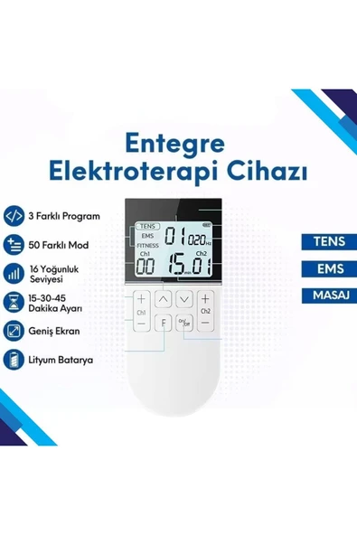 APLUSSAĞLIK Tense Cihazı Şarjlı Ems Masaj Cihazı Yüksek Kalite Taşıma Kabı Tense Cihazı - 3
