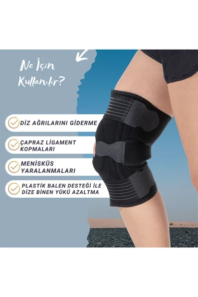 APS Fleksible Balenli Patella ve Ligament Destekli Dizlik Balenli Dizlik Yüksek Kalite Standart - 2