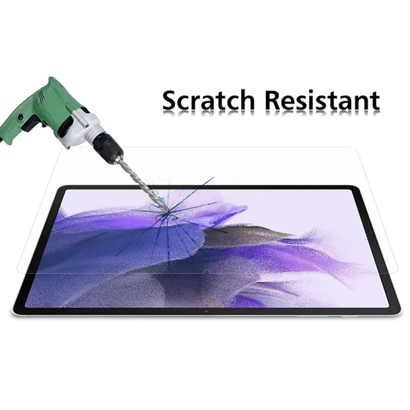 Samsung Galaxy Tab S7 FE Tam Ekran HD PET Ekran Koruyucu 1 Adet - 4
