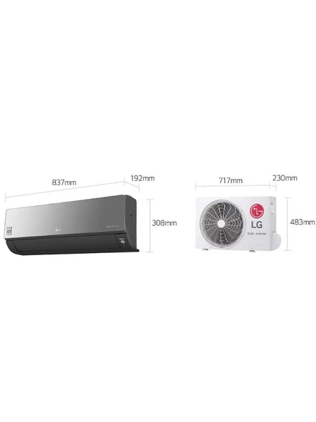 LG S3-M12JARZA Artcool 12.000 Btu/h A++ Inverter Klima - 7