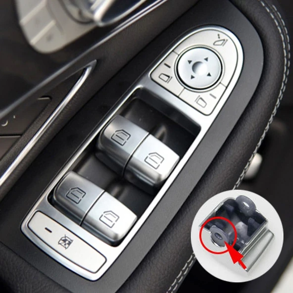 Mercedes Benz W205 W253 2015 Sonrası Araba Cam Kaldırma Düğmesi No4 - 5