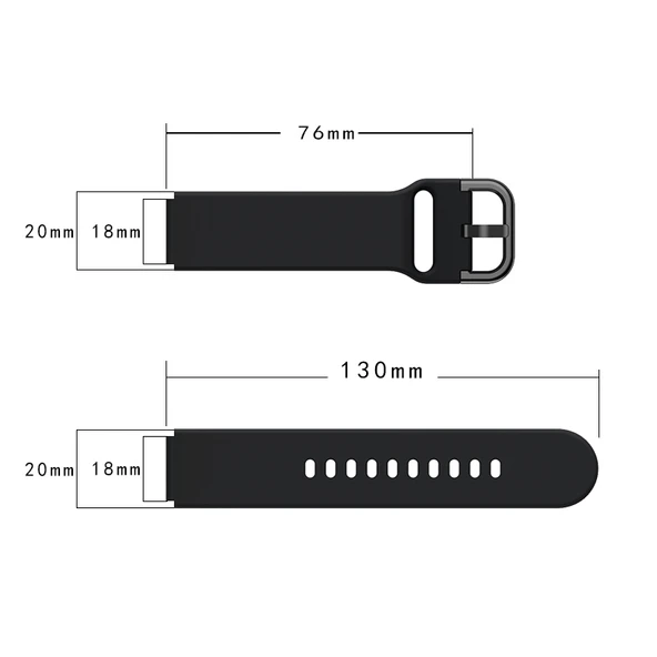 Xiaomi Mi Watch Sarı Silikon Saat Kayışı Elektro Kaplama Tokalı - 4