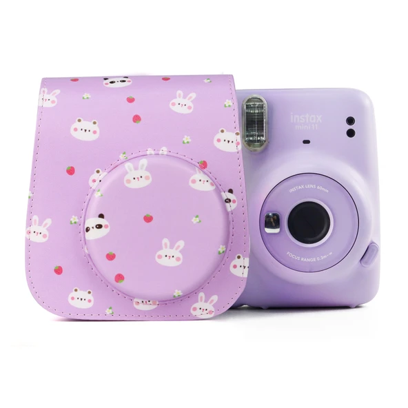 Fujifilm Instax Mini 11 Uyumlu Meyve Hayvan Desenli Omuz Askılı Kamera Çantası
