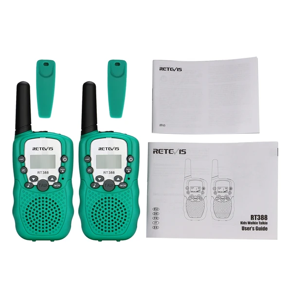RETEVIS RT388 Çocuk El Telsizi 0.5W 446MHz 8 Kanal Pembe - 6