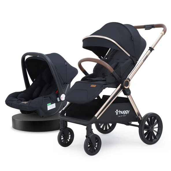 Huggy Mate 5 in 1 Extra Parlak Çift Yönlü Travel Bebek Arabası