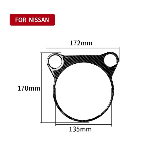 Nissan 370Z Z34 2009 ve Sonrası Karbon Fiber Vites Konsol Paneli Dekoratif Sticker - 4