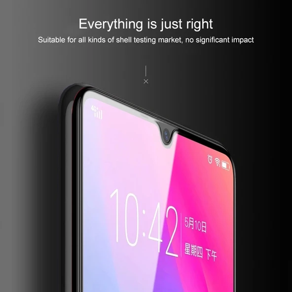Huawei P20 Uyumlu 9D Tam Kaplama Temperli Cam Ekran Koruyucu - 4