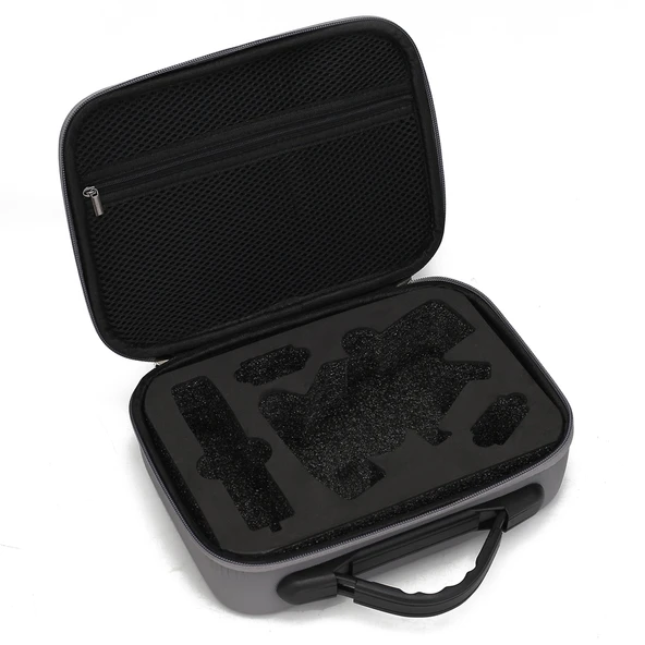 DJI Osmo Mobile 4 Uyumlu Gri Elmas Desenli Darbeye Dayanıklı PU Taşınabilir Koruyucu Kutu Çantası - 7