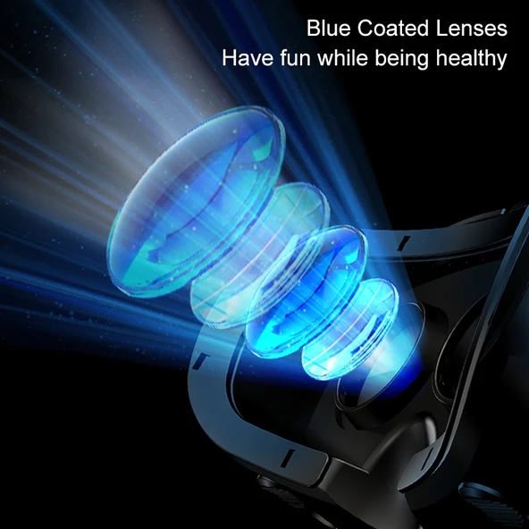 VRG Pro Sesli Video Versiyon Blu-ray Kaplamalı Lensli Hepsi Bir Arada 3D VR Gözlük - 6