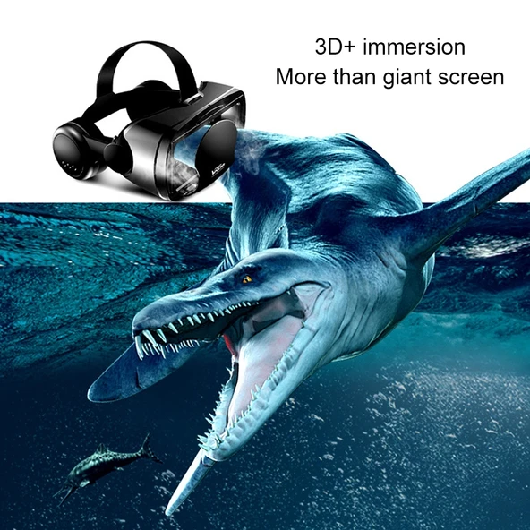 VRG Pro Sesli Video Versiyon Blu-ray Kaplamalı Lensli Hepsi Bir Arada 3D VR Gözlük - 7