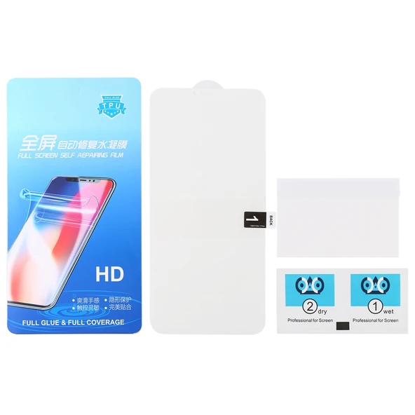 OnePlus 7 Pro Tam Kaplama Ön Ekran Yumuşak Hidrojel Koruyucu Film 1 Adet - 8