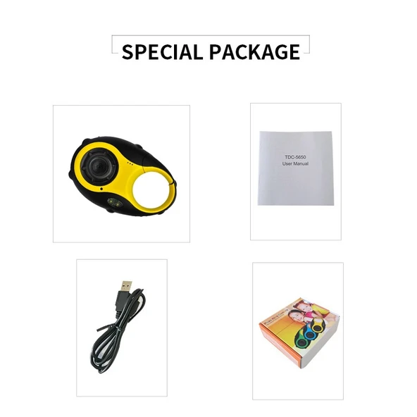 5MP 1.5 İnç Renkli Ekranlı Mini Anahtarlık Tipi Çocuk Dijital Kamera Sarı - 7