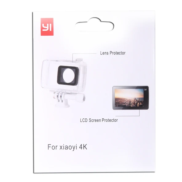 Xiaomi Xiaoyi II 4K Kamera Ultra Şeffaf LCD Ekran Koruyucu ve Gövde Cam Lens Koruyucu Film - 7