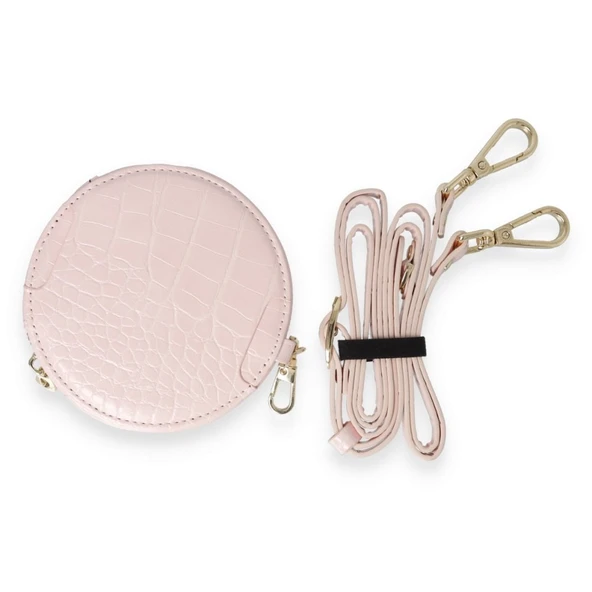 İPhone 13 Pro Uyumlu 3 Parça Çanta Cüzdan Askılık Set Kılıf - 6