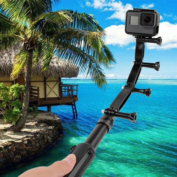 Alüminyum Uzatma Kol Tutacağı 10.8cm GoPro Insta360 DJI Aksiyon Kameraları İçin - 7