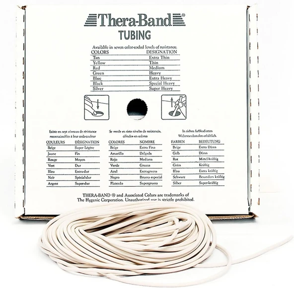 THERABAND TUBİNG DİRENÇ LASTİĞİ 1,5 METRE BEJ - 3
