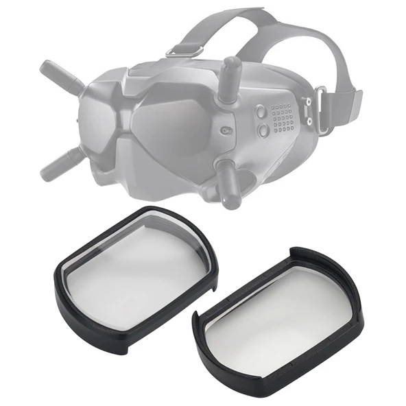 DJI FPV Goggles V2 Uyumlu 550 Derece Miyopi Düzeltici Asferik Lens 2'li Set