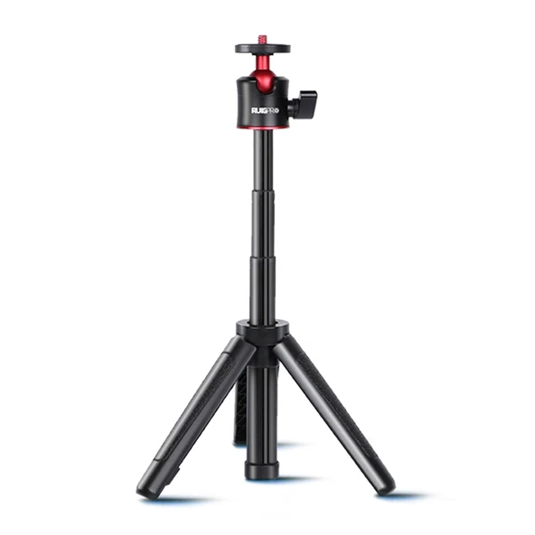 RUIGPRO Çok Fonksiyonlu Katlanabilir Tripod Tutucu Selfie Monopod Çubuk Top Başlıklı Siyah - 2