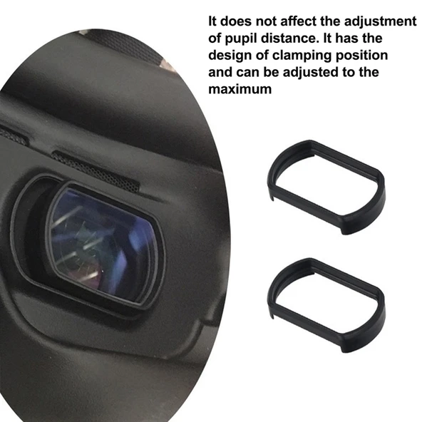DJI FPV Goggles V2 Uyumlu 550 Derece Miyopi Düzeltici Asferik Lens 2'li Set - 4