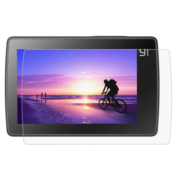 Xiaomi Xiaoyi II 4K Kamera Ultra Şeffaf LCD Ekran Koruyucu ve Gövde Cam Lens Koruyucu Film - 2