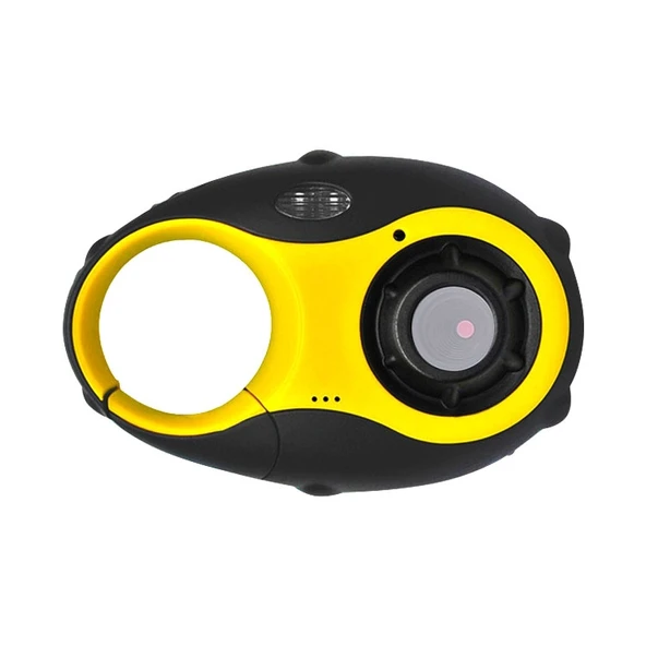 5MP 1.5 İnç Renkli Ekranlı Mini Anahtarlık Tipi Çocuk Dijital Kamera Sarı