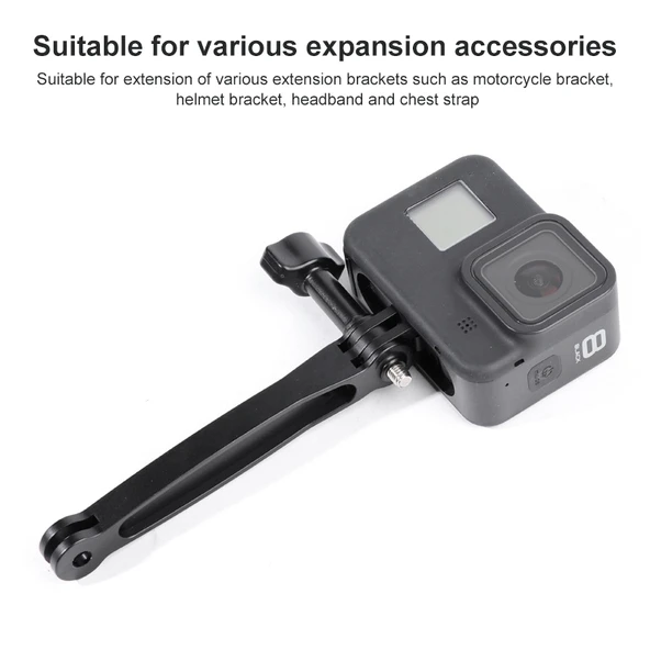 Alüminyum Uzatma Kol Tutacağı 10.8cm GoPro Insta360 DJI Aksiyon Kameraları İçin - 5
