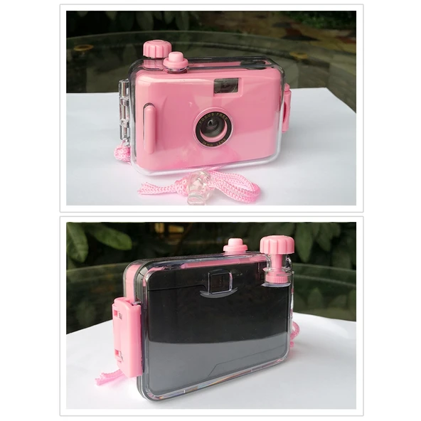 SUC4 Su Geçirmez Retro Filmli Mini Çocuk Fotoğraf Makinesi Sarı - 4