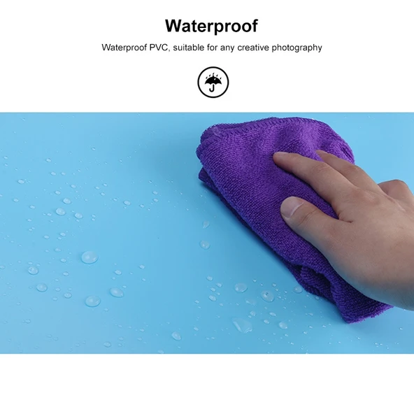 100x200 cm Siyah PVC Mat Fotoğraf Arka Planı - 7