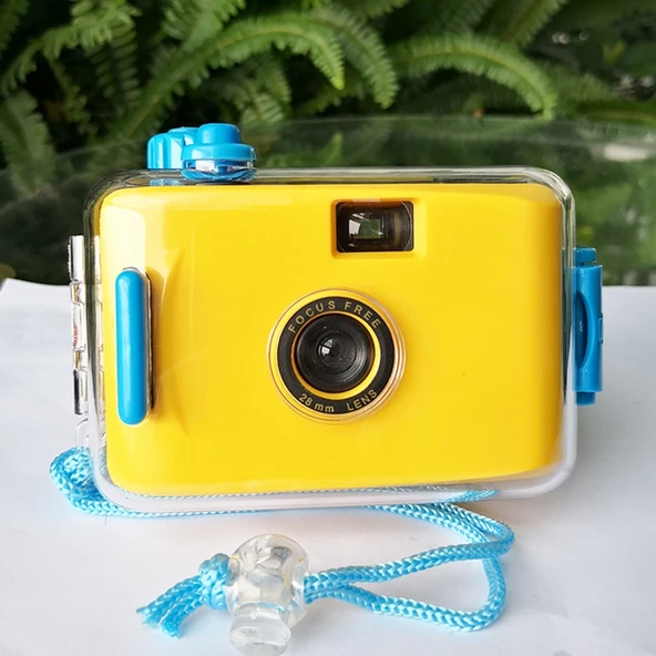 SUC4 Su Geçirmez Retro Filmli Mini Çocuk Fotoğraf Makinesi Sarı - 2