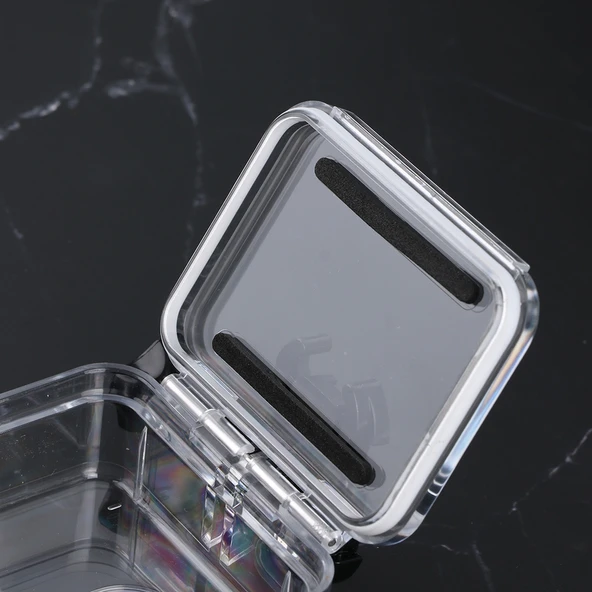 GoPro HERO8 Black Su Geçirmez Kılıf 45m Derinlik Şeffaf Temel Montaj ve Vida - 5