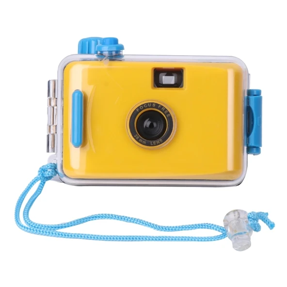 SUC4 Su Geçirmez Retro Filmli Mini Çocuk Fotoğraf Makinesi Sarı