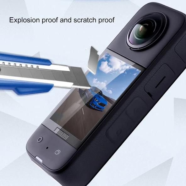 Insta360 X3 HD Ekran Yumuşak PMMA Koruyucu Film - 4