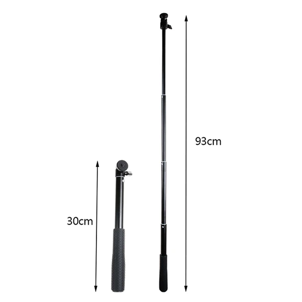 30-93cm Uzunluk Ayarlı Katlanabilir Tripod Tutucu Çok Fonksiyonlu Selfie Çubuğu Monopod GoPro Insta360 DJI ve Diğer Aksiyon Kameraları için - 4