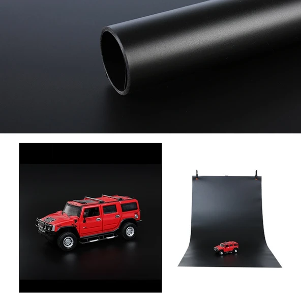 100x200 cm Siyah PVC Mat Fotoğraf Arka Planı - 3