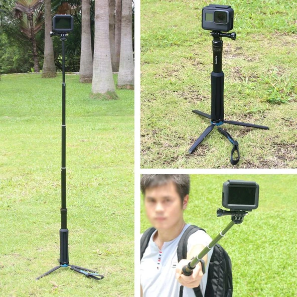 Katlanabilir Taşınabilir Tripod Selfie Monopod Çubuğu RUIGPRO Modeli 23.5-81 cm - 12