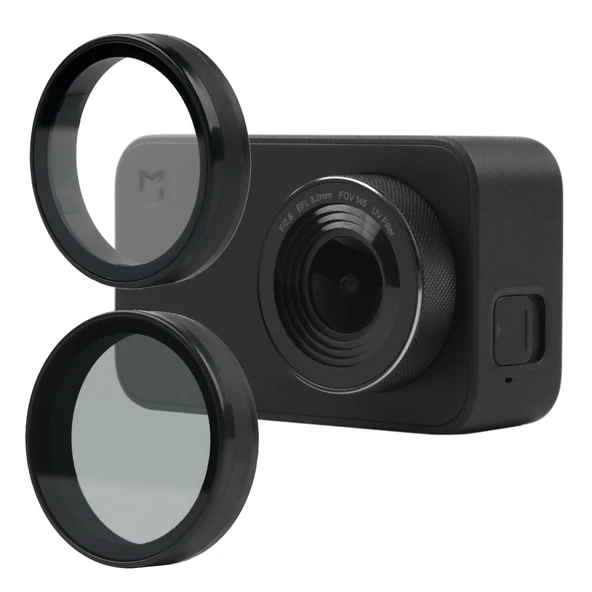 Xiaomi Mijia Küçük Kamera 38mm UV Koruma ve ND Kademeli Lens Filtresi Siyah