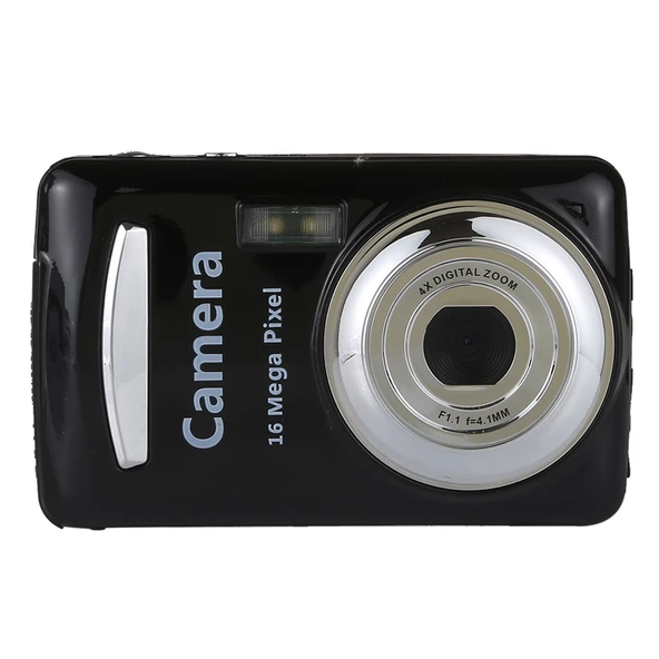 1280x720P HD Dijital Video Kamera Kaydedici 16 MP 4X Zoom 2.4 inç TFT Ekran Siyah - 2