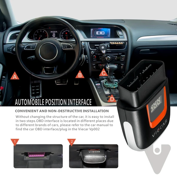 Viecar VP002 Mini OBD Arıza Tespit Cihazı V1.5 WiFi Bağlantılı - 8