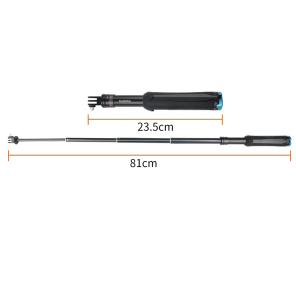 Katlanabilir Taşınabilir Tripod Selfie Monopod Çubuğu RUIGPRO Modeli 23.5-81 cm - 3