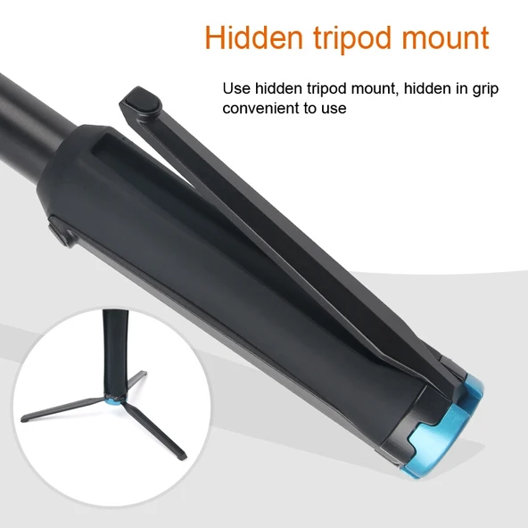 Katlanabilir Taşınabilir Tripod Selfie Monopod Çubuğu RUIGPRO Modeli 23.5-81 cm - 6