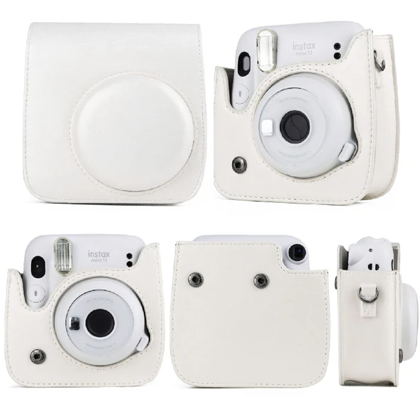 FUJIFILM Instax Mini 11 Siyah Deri Kamera Çantası ve Askı - 5