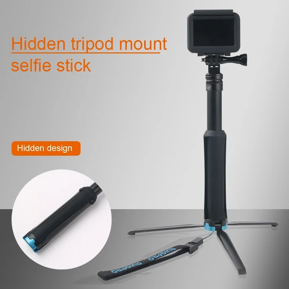 Katlanabilir Taşınabilir Tripod Selfie Monopod Çubuğu RUIGPRO Modeli 23.5-81 cm - 8