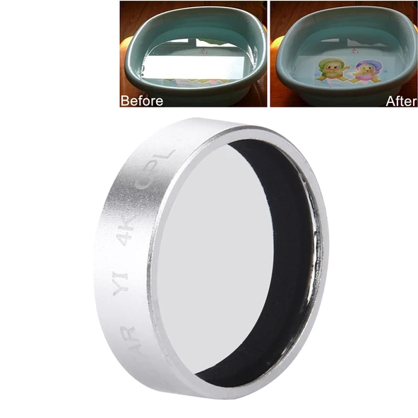 Xiaomi Xiaoyi Yi II 4K Spor Kamera İçin Profesyonel CPL Filtre Gri