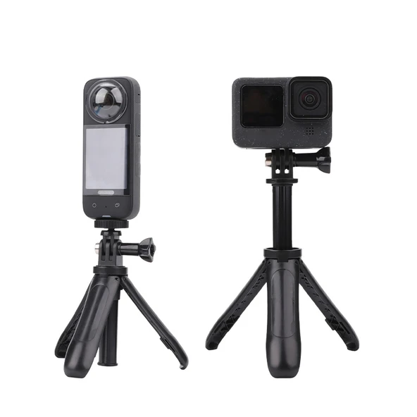 Çok Fonksiyonlu Katlanabilir Tripod Tutucu Selfie Monopod Çubuğu Mavi 12-23cm - 3