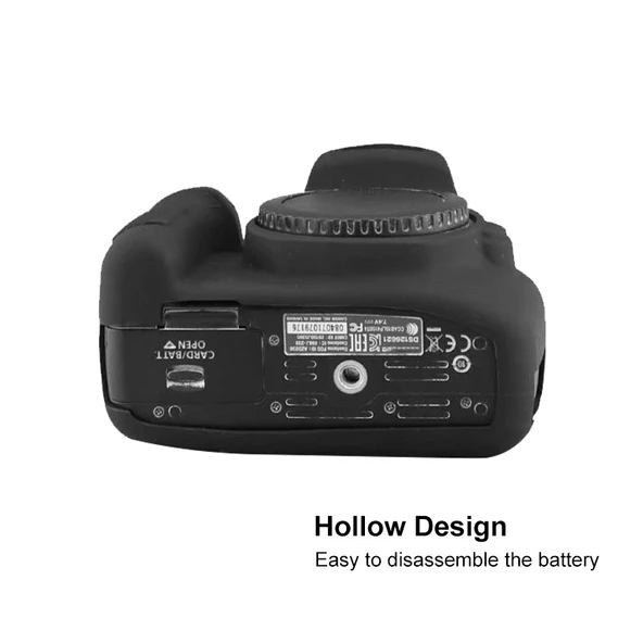 Canon EOS 2000D Uyumlu Kırmızı Yumuşak Silikon Koruyucu Kılıf - 7