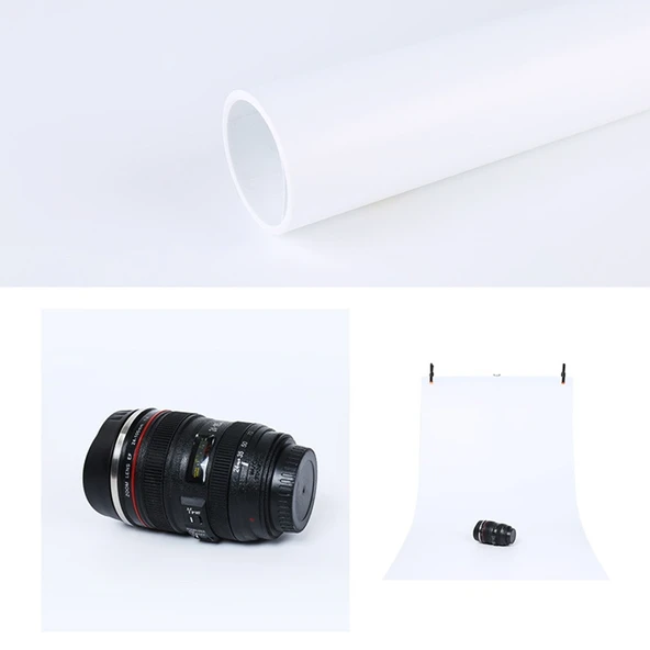 100x200cm Beyaz PVC Mat Fotoğraf Arka Planı - 3