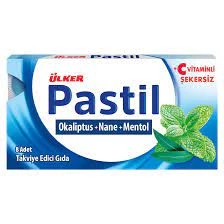 ÜLKER PASTİL 8Lİ 22.4GR OKALİPTÜS NANE MENTOL