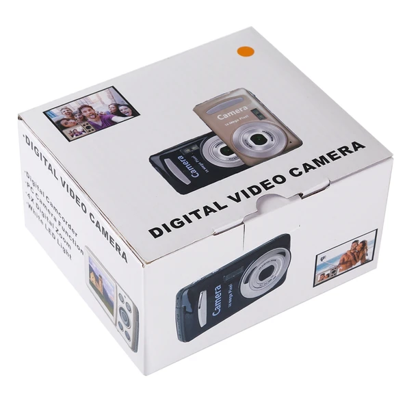 1280x720P HD Dijital Video Kamera Kaydedici 16 MP 4X Zoom 2.4 inç TFT Ekran Siyah - 7