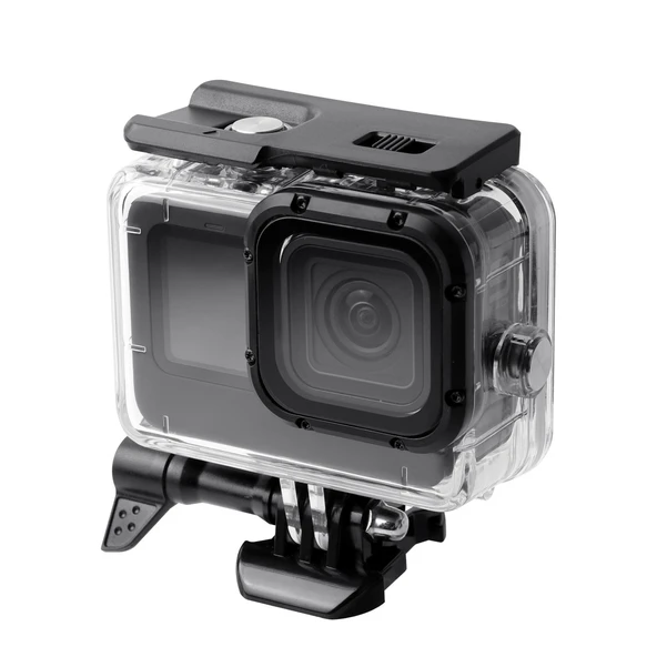 GoPro HERO9 Siyah Su Geçirmez Kılıf ve Dokunmatik Arka Kapak - 4